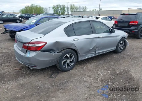 2016 Honda Accord Lx z USA, uszkodzony, nr VIN 1HGCR2F39GA148749